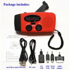 NOAA Hand Crank / Solar /Battery Emergency Weather Radio & Phone Charger