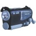 Dynamo/Solar Radio with flashlight, Compass/thermometer, siren/ Clock AM/FM/Short Wave Bands