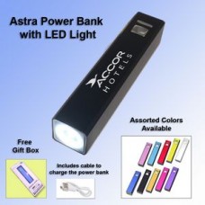 Astra Power Bank with LED Light - 1800 mAh