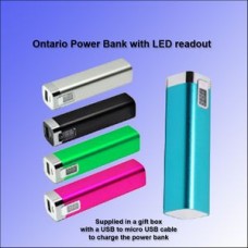 Ontario Power Bank 2000 mAh