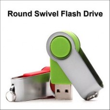 Swivel Round Flash Drive - 8 GB Memory