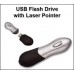 USB Flash Drive with Laser Pointer - 8 GB Memory