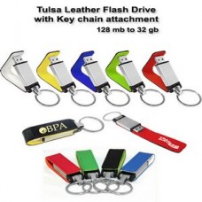 Tulsa Leather Wallet Flash Drive - 8 GB Memory