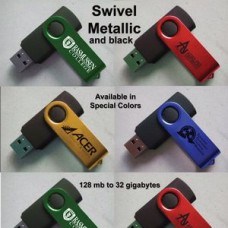 Swivel Black Flash Drive - 4 GB Memory