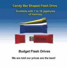 Candy Bar Flash Drive - 4 GB Memory