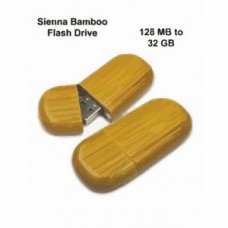 Sienna Bamboo Flash Drive - 4 GB Memory