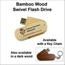Bamboo Swivel Flash Drive - 8 GB Memory
