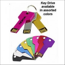 Key Colored Flash Drive - 4 GB Memory