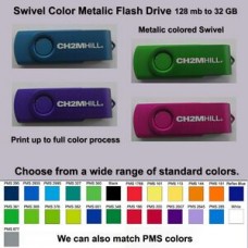 Swivel Color Flash Drive - 4 GB Memory