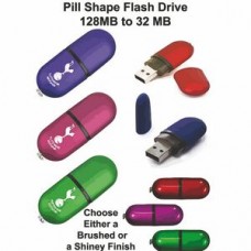 Pill Shaped Flash Drive - 16 GB Memory
